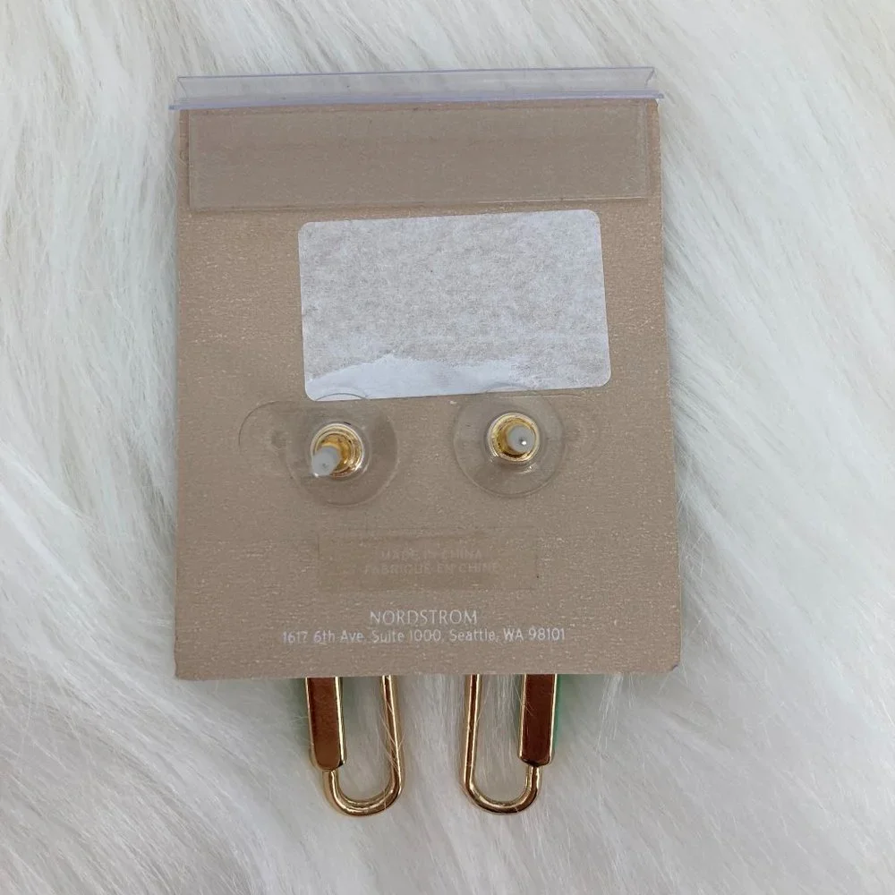 14TH & UNION - OS - NWT Golden and Green Earrings - Picture 3 of 3